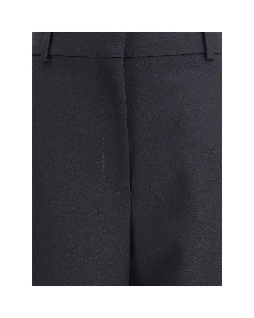 Givenchy Blue Black Wool Oves Aries Dress Pants