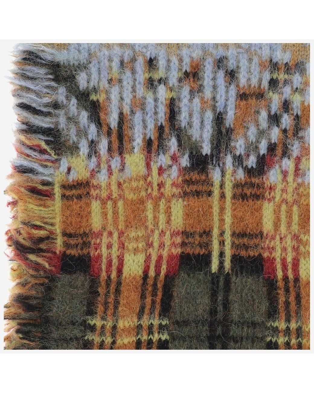 Dries Van Noten Multicolor Scarf Alpaca And Wool Scarfs