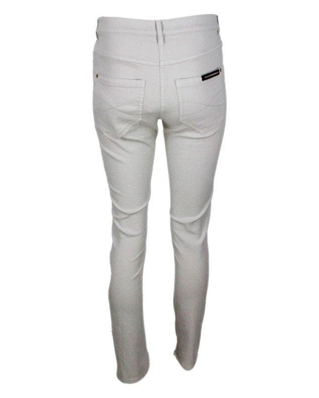 Brunello Cucinelli Gray Warm Slim Fit Cotton Trousers