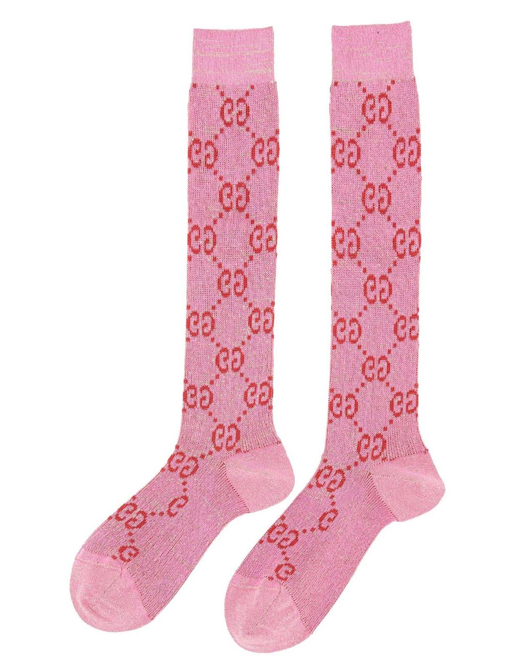 Gucci All Over Logo Socks in Pink | Lyst