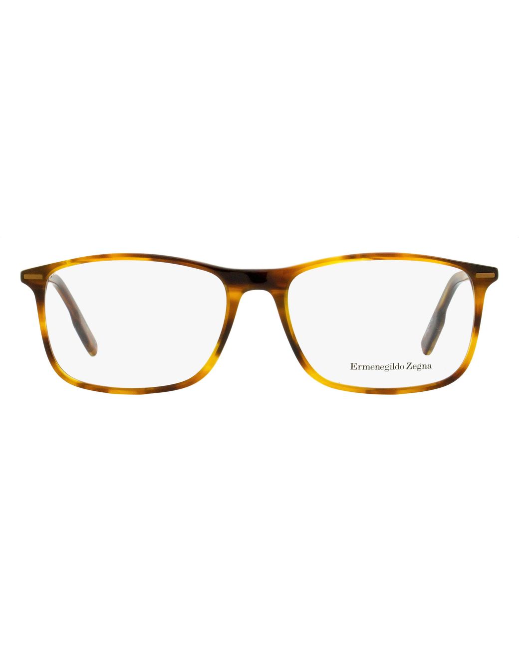 Zegna Black Slim Rectangular Eyeglasses Ez5236 052 55Mm Plastic (Acetate) for men