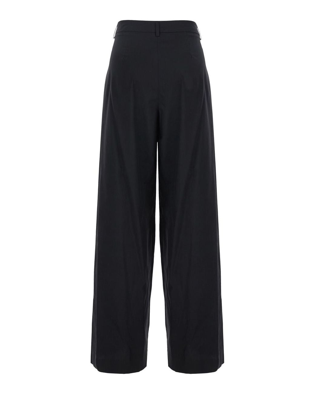 Le Plain Blue Stretch Cotton Blend Trousers For