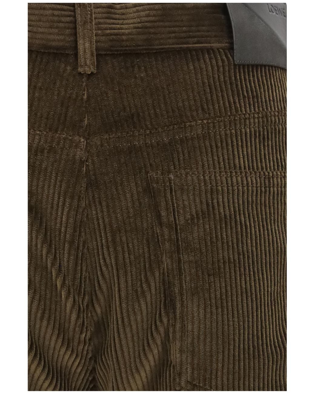 Loewe Gray Cotton Corduroy Pants Trousers for men