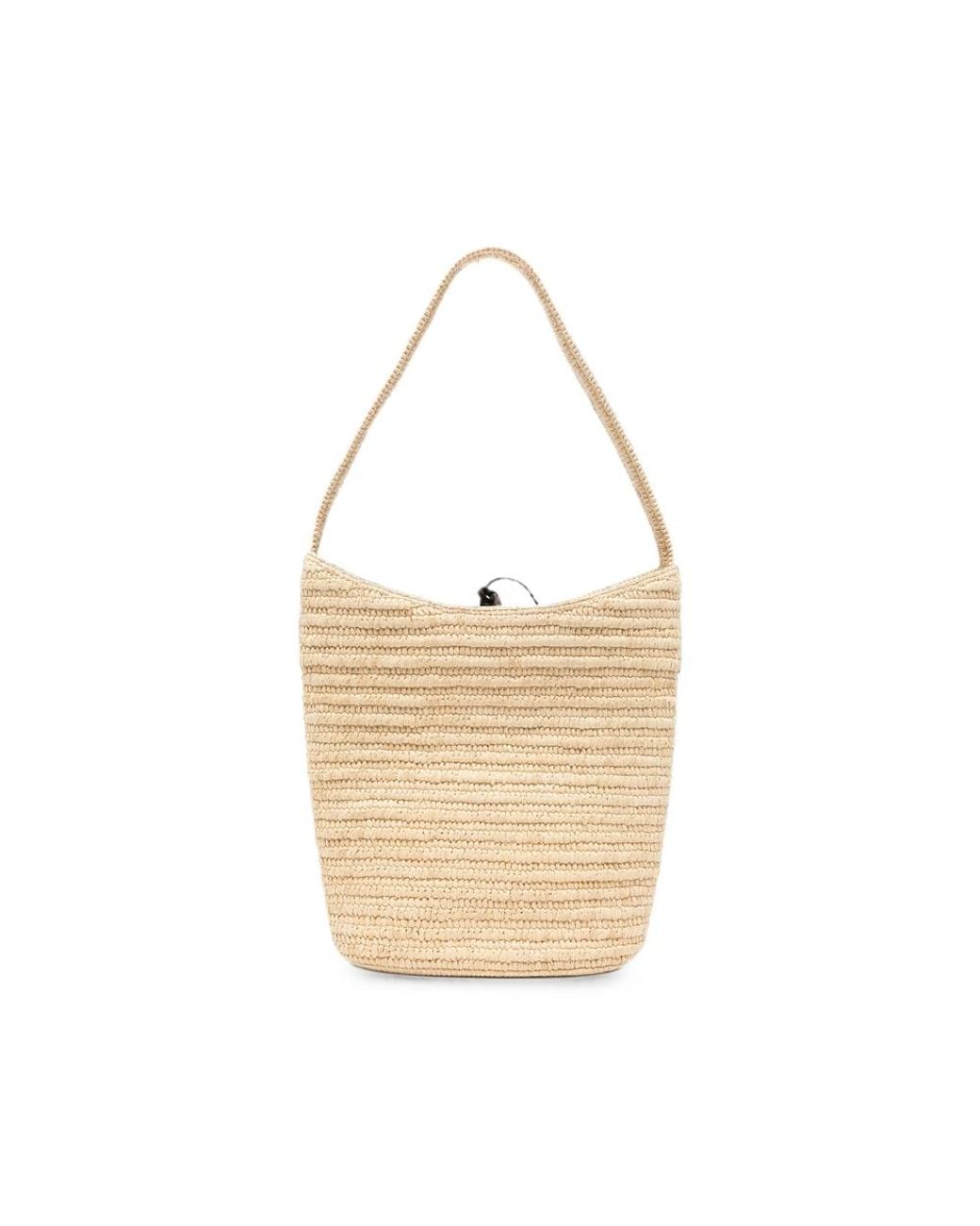 The Row Natural Shoulder Bag Leo Woven Raffia