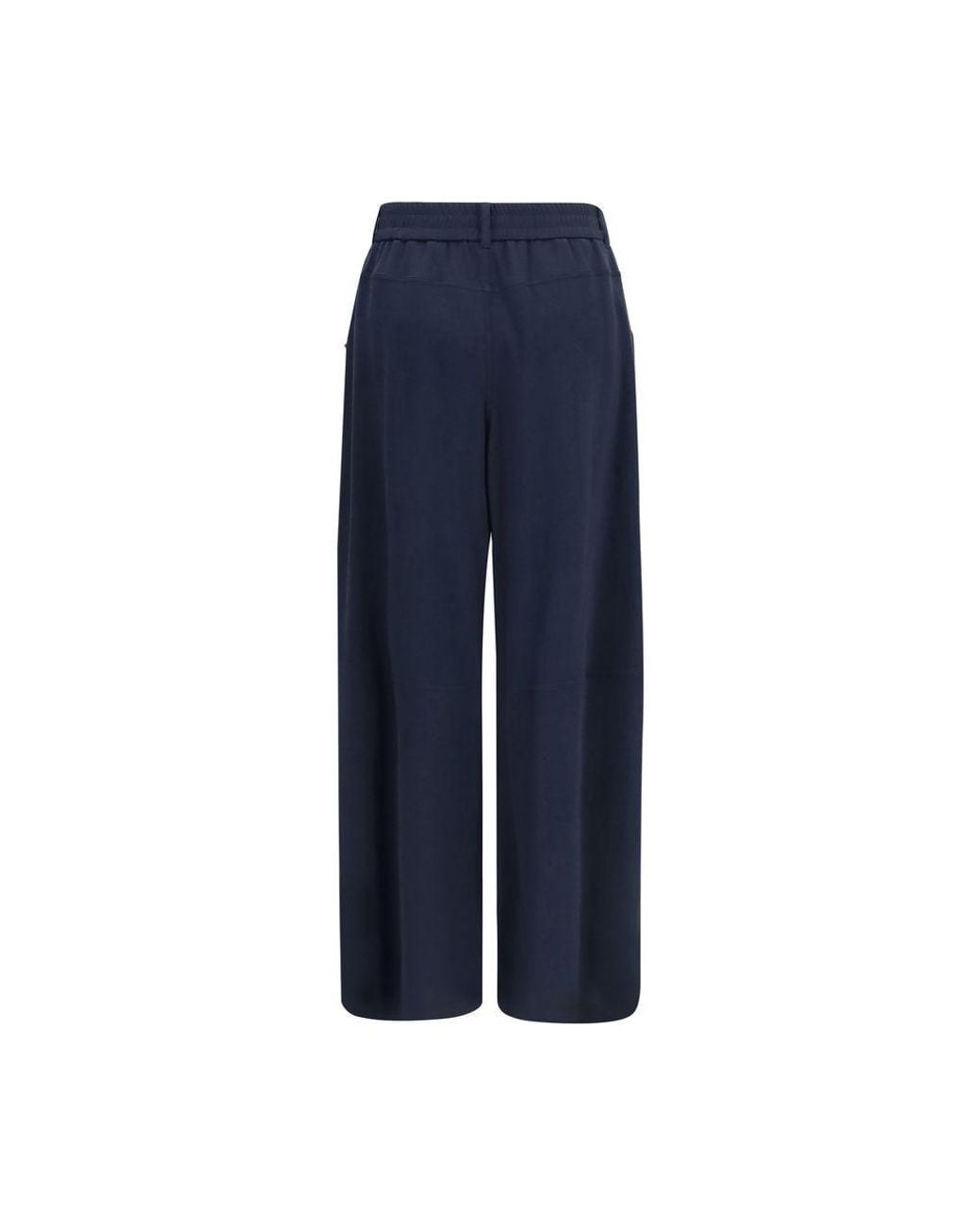 Brunello Cucinelli Blue Cotton Casual Pants