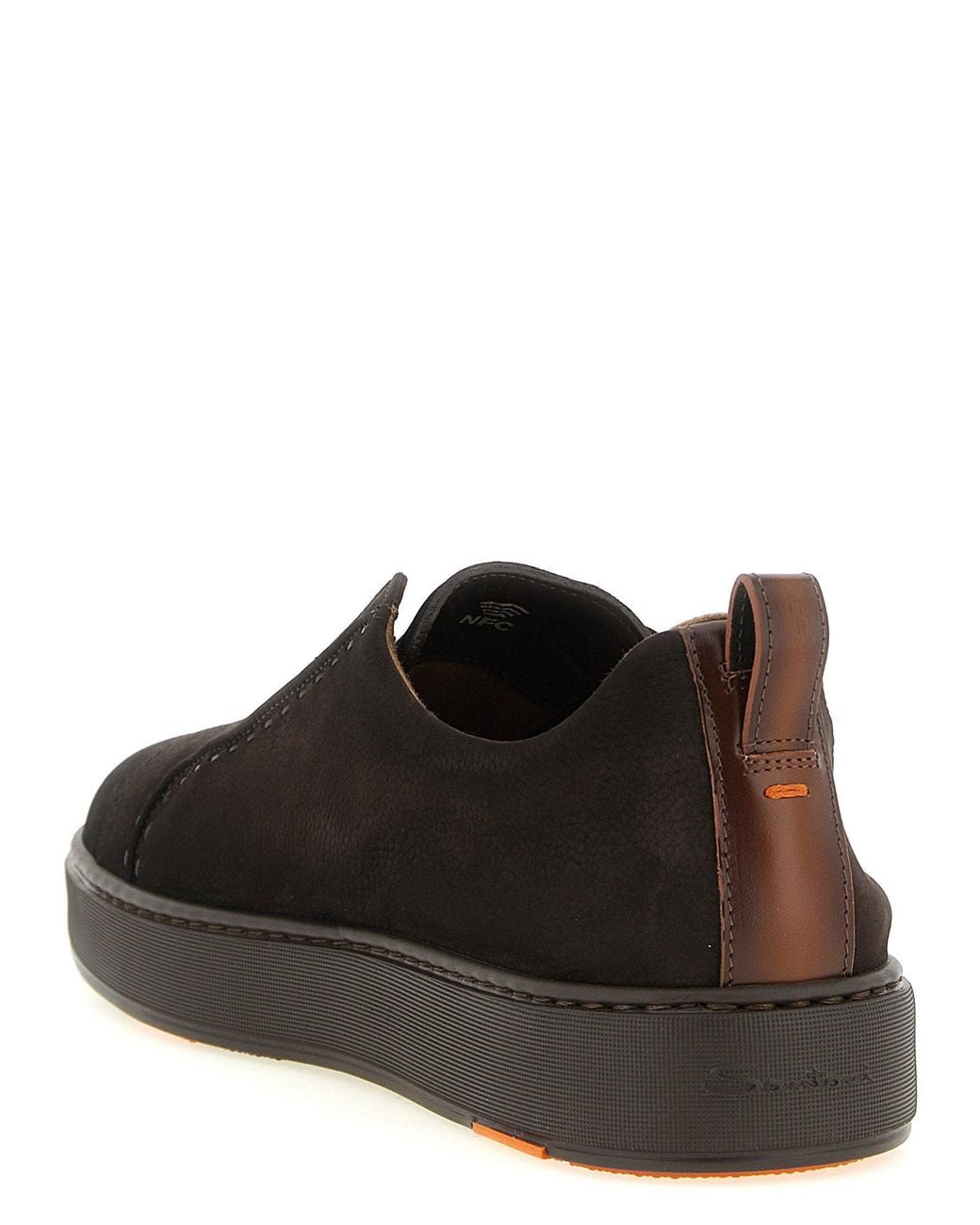 Santoni Black Victory Sneaker for men