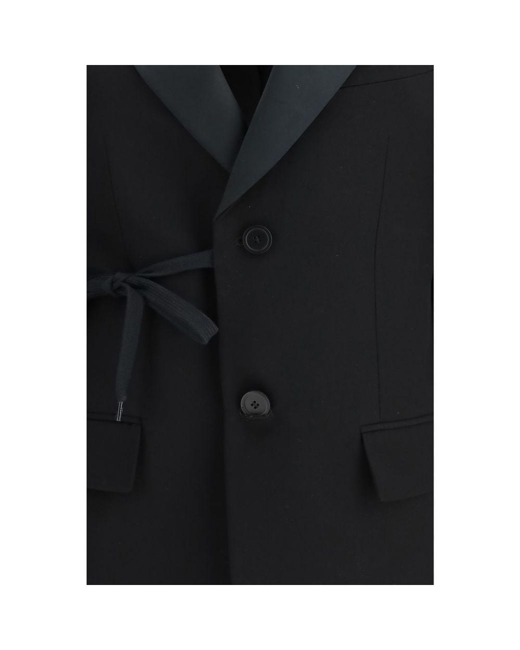 Balenciaga Black Wool Coat
