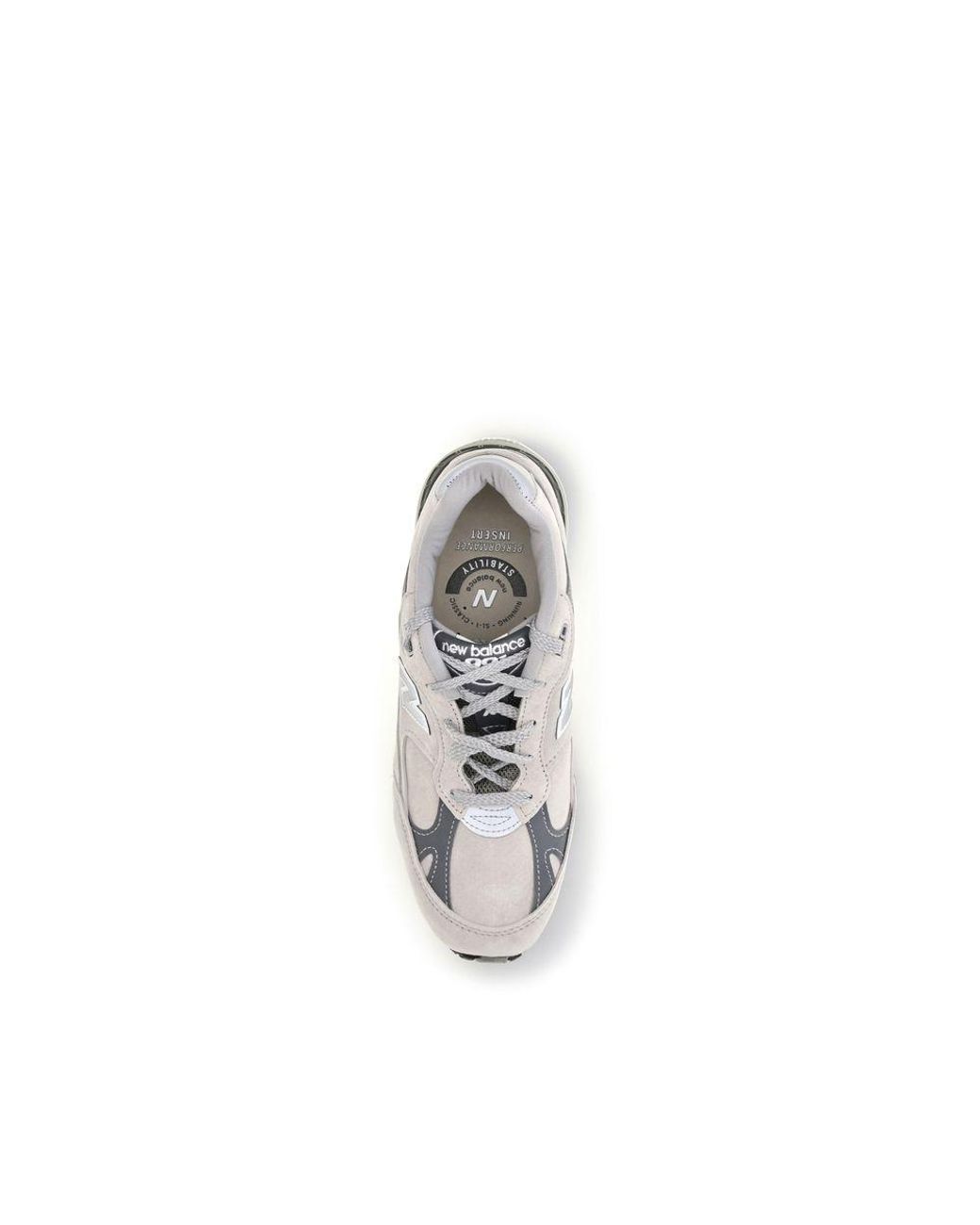 New Balance White Suede Leather Athletic Sneakers