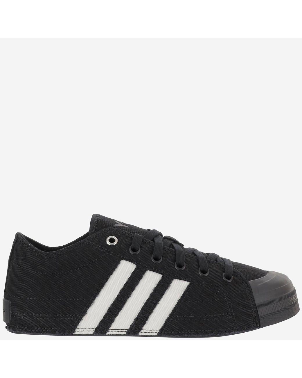 Adidas Black Y-3 Nizza Lo Sneakers Fabric Trainers for men