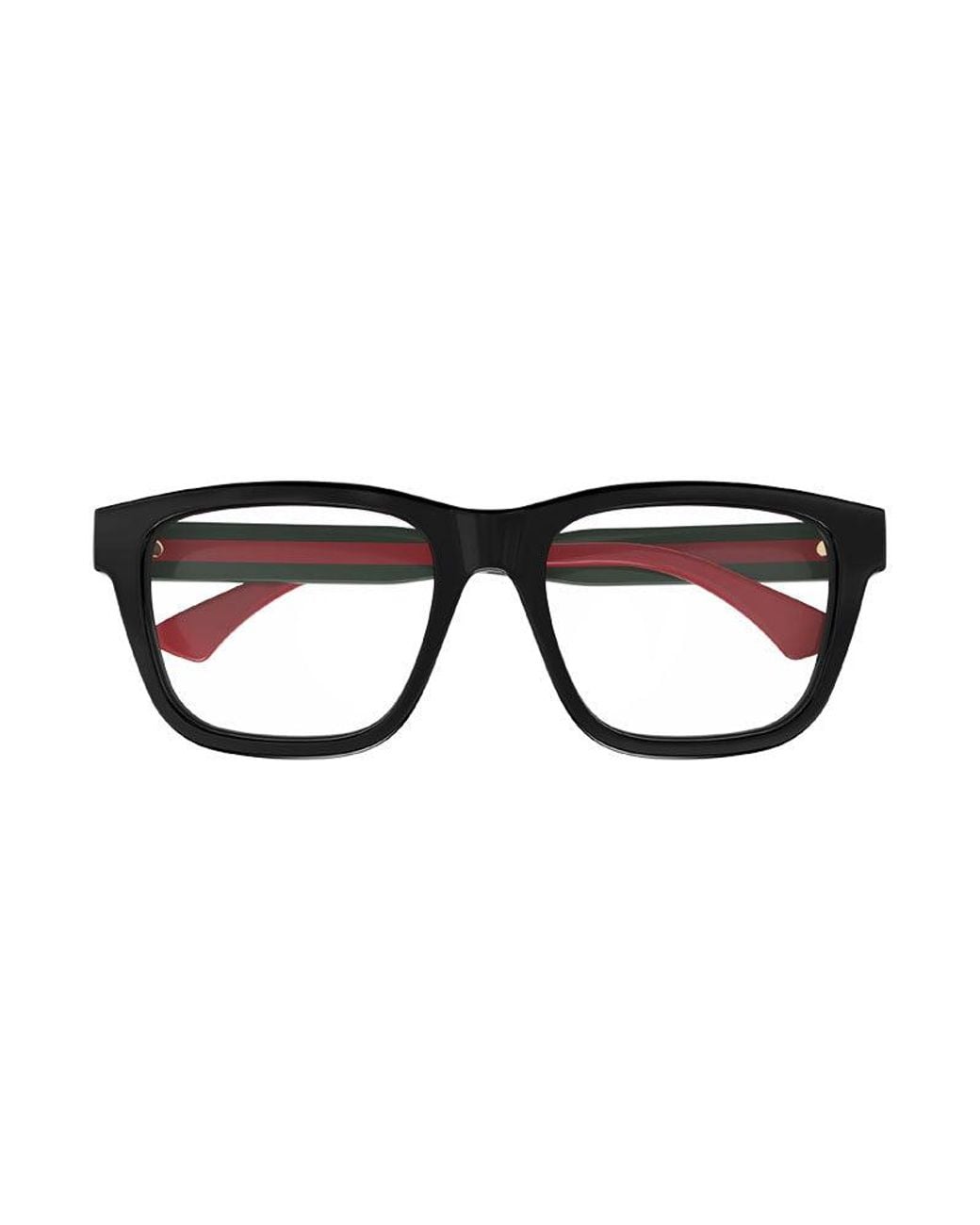 Gucci Black Gg Mini Eyeglasses With Clear Demo Lens for men