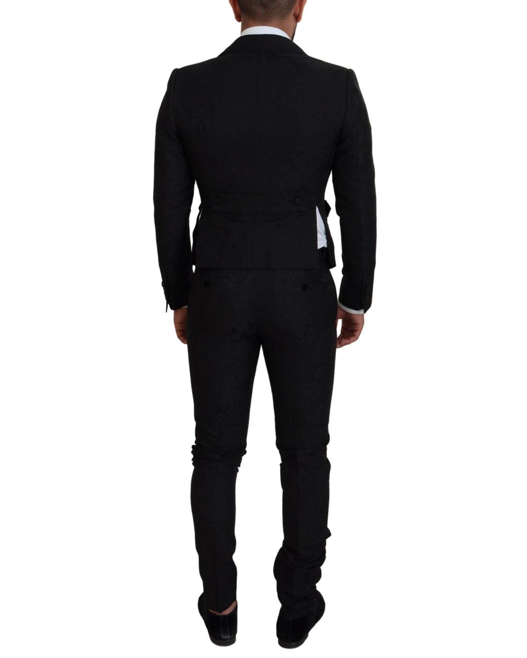 Dolce & Gabbana Black Polyester 2 Piece Martini Suit for men