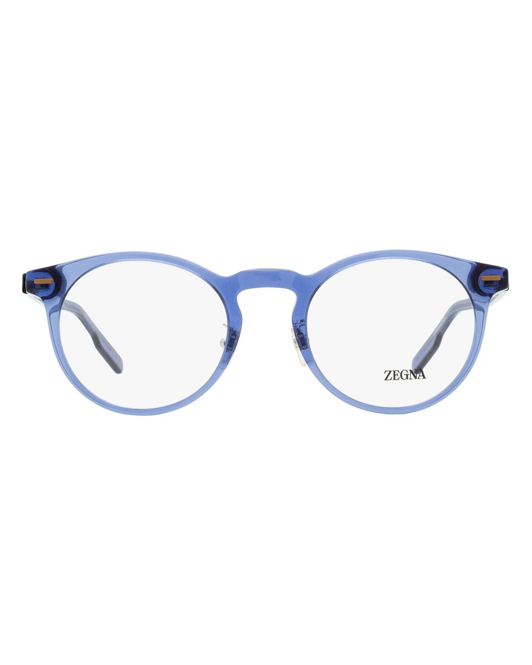 Zegna Black Pantos Leggerissimo Eyeglasses Ez5249-H 090 50Mm Plastic (Acetate) for men