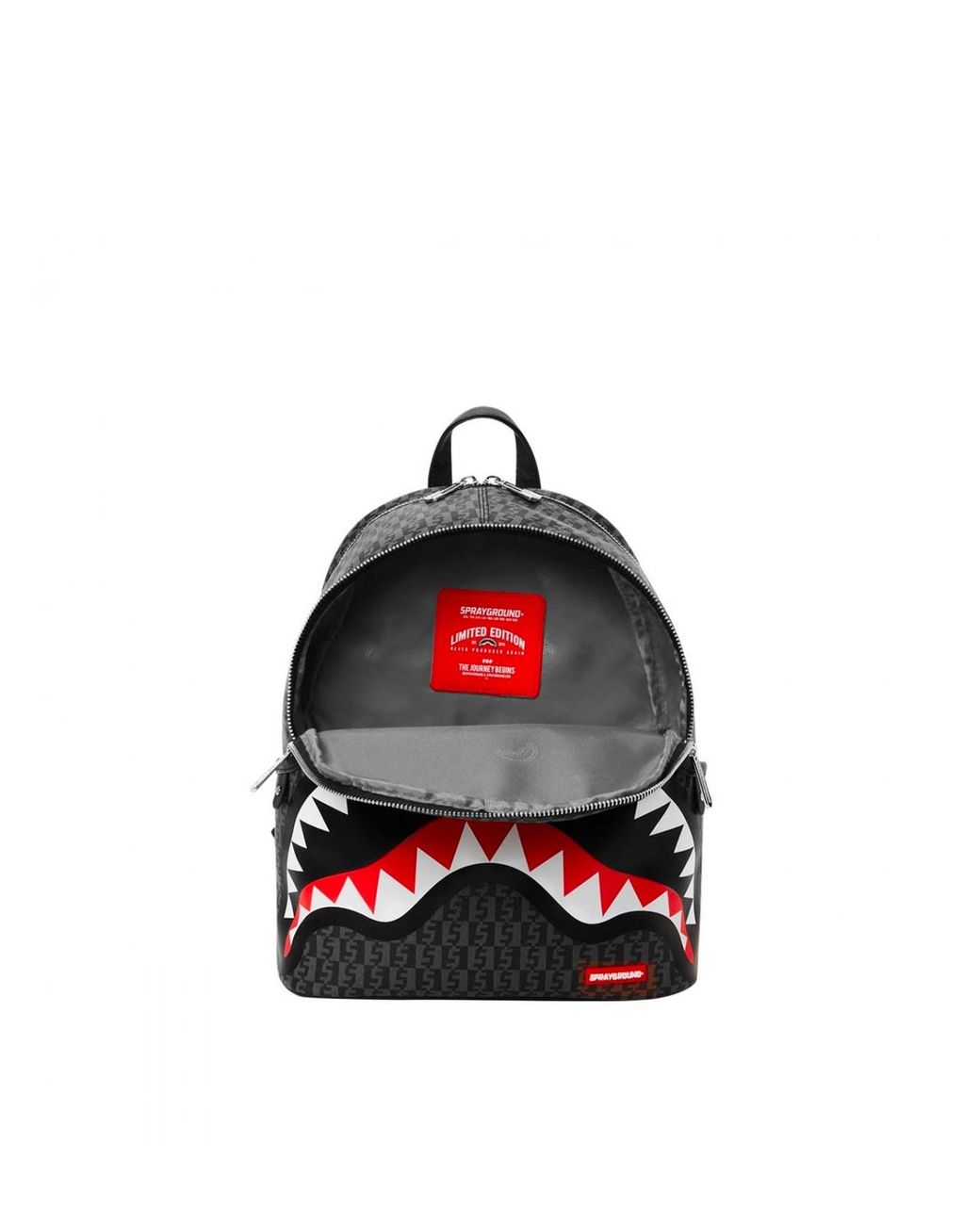 Sprayground Savage Backpack Shark Shape Check Savage