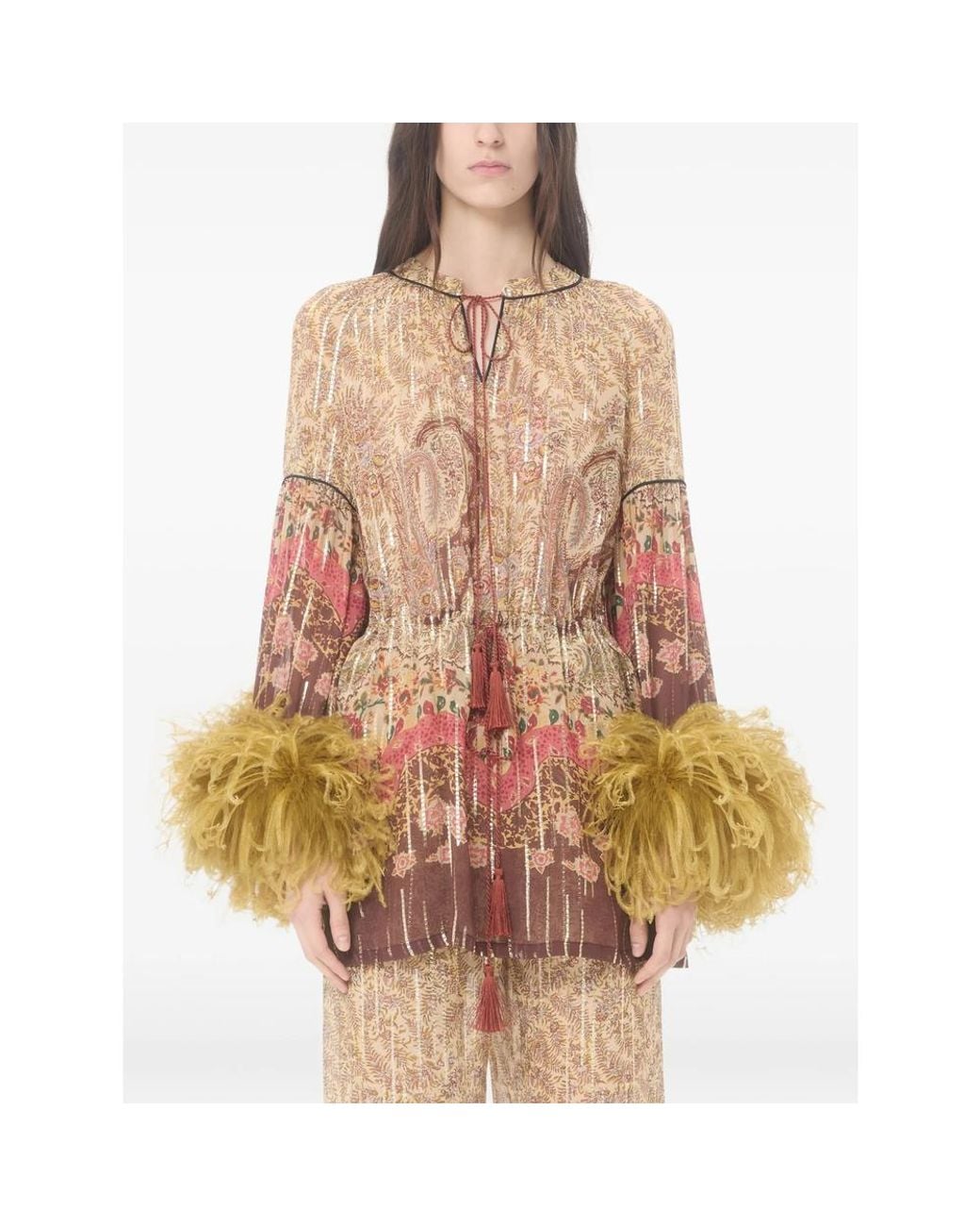 Valentino Multicolor Blouse- Silk: 92. Blouses