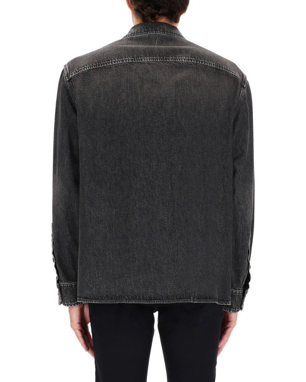 Versace Gray Denim Jacket for men