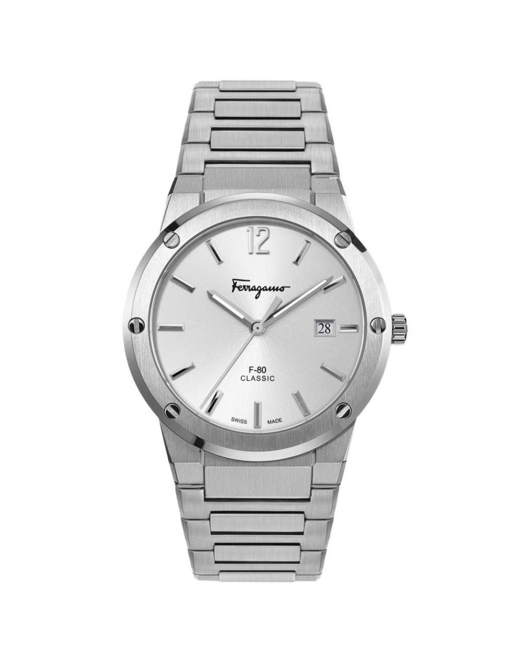 Ferragamo Metallic F80 Classic 41Mm Quartz Watch Bijoux for men