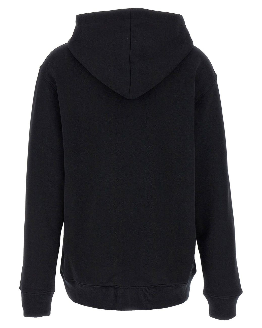 Moschino Blue Smiley-Embroidered Cotton Hoodie