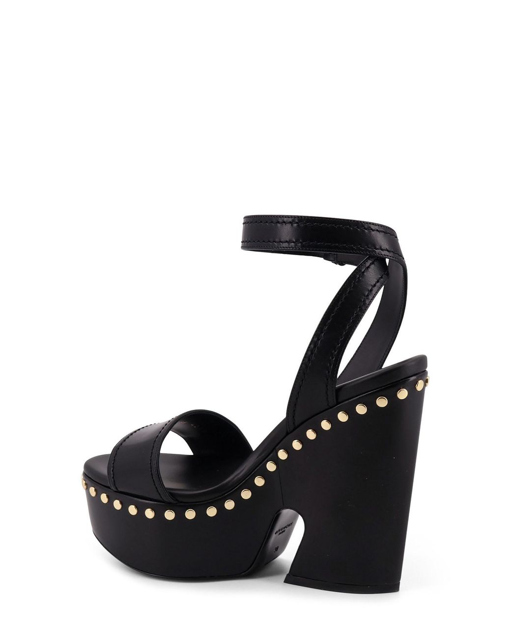 Givenchy Black Leather Sandals With Studs