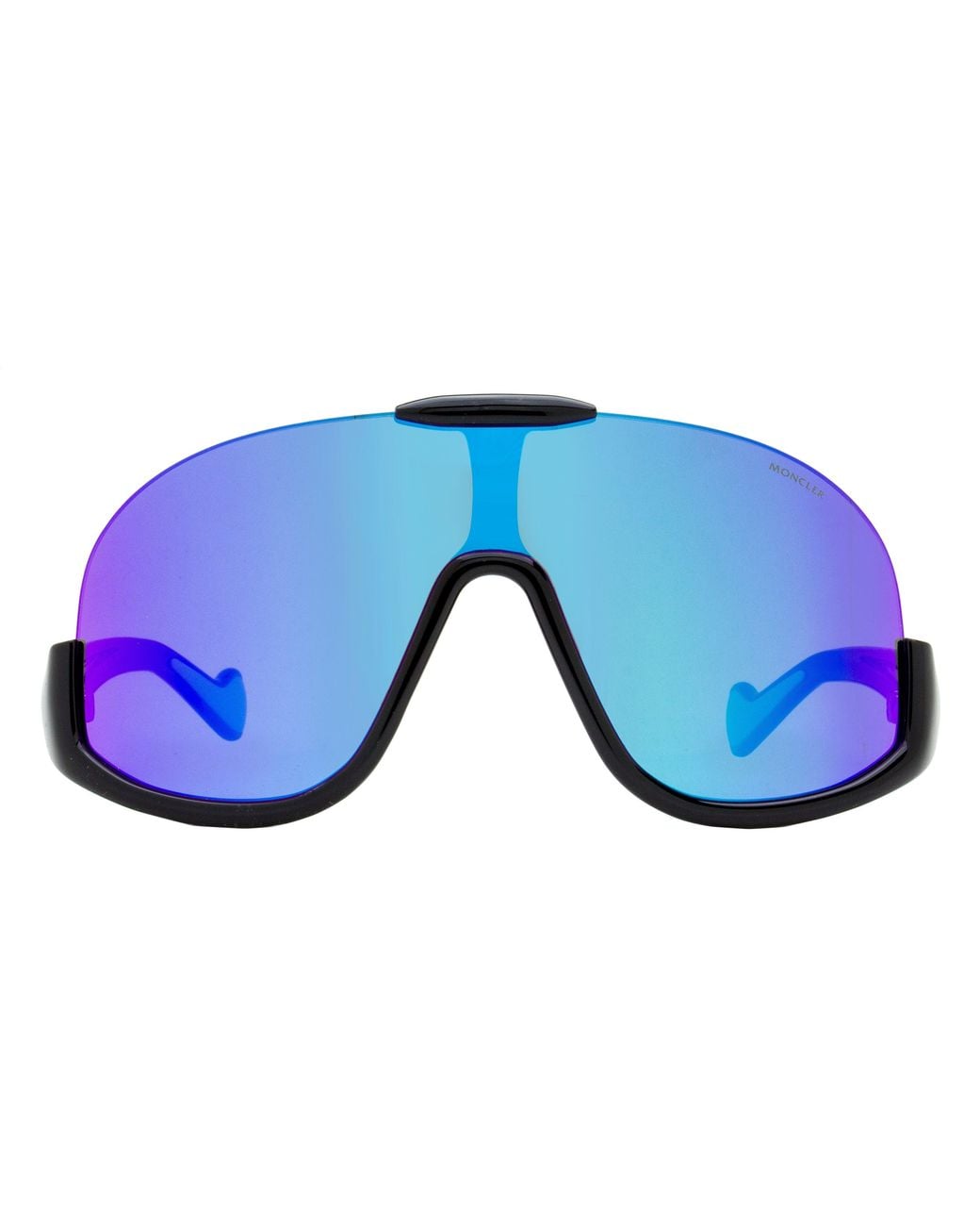 Moncle Frame Moncler Moncler Ml0230 Shield-Frame Sunglasses in Black | Lyst
