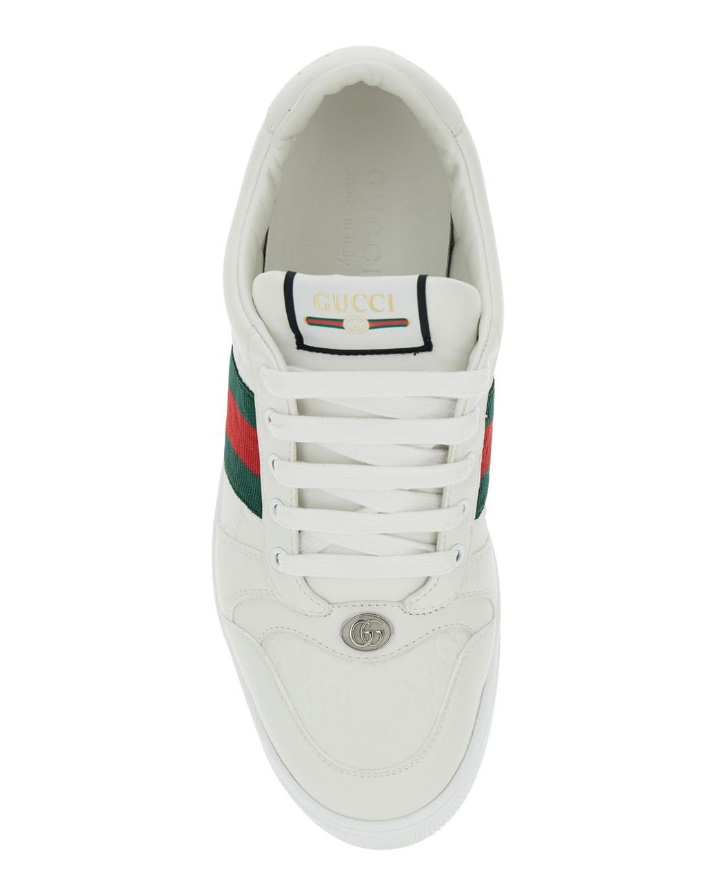 Gucci White Gucci Screener Sneaker for men
