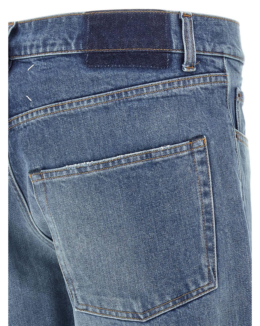 Maison Margiela Blue Patch Jeans for men