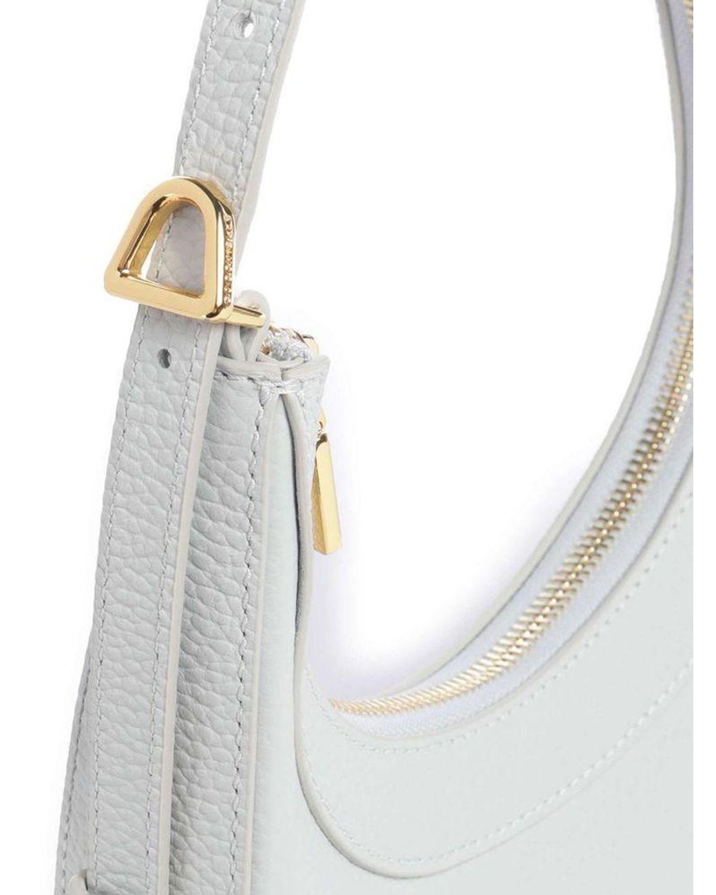 Coccinelle White Shoulder Bag Cowhide