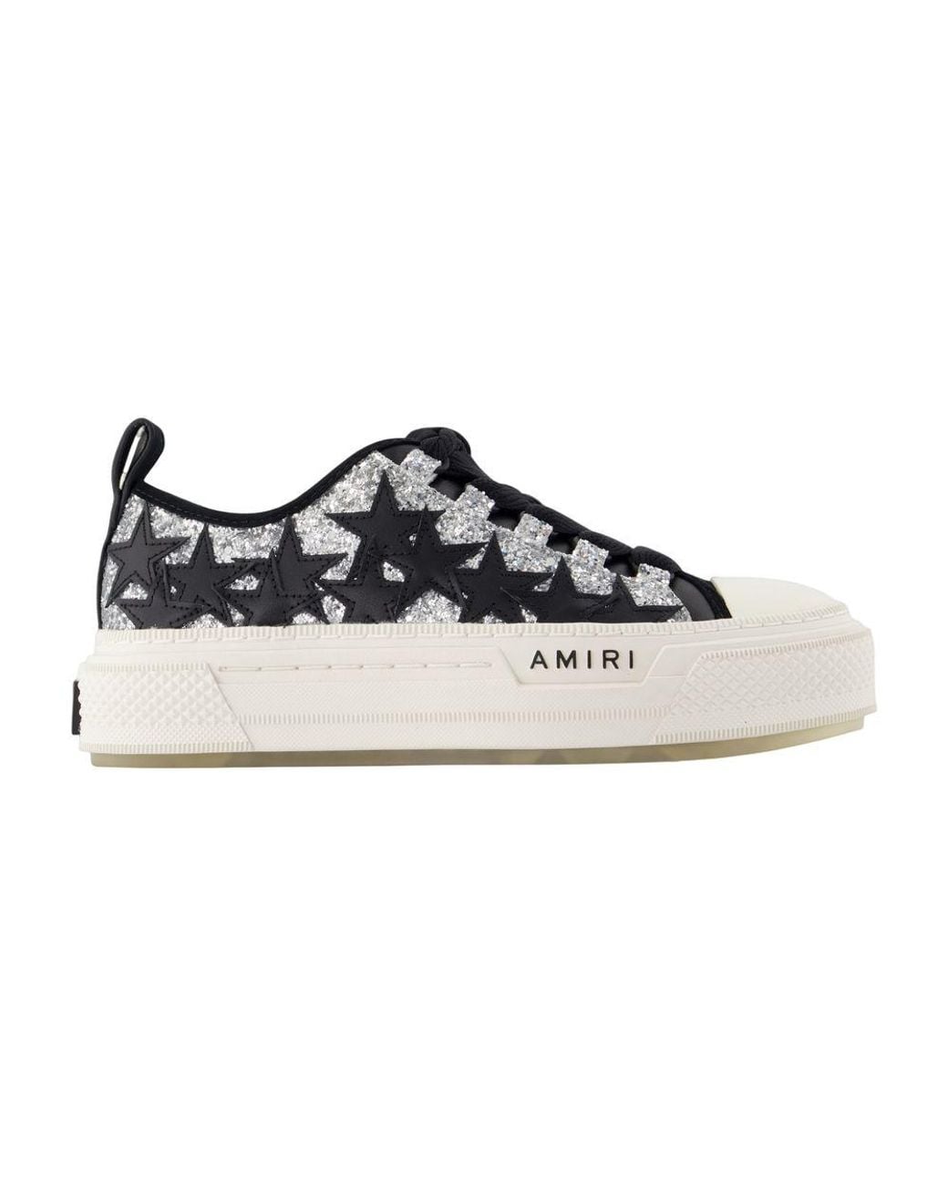Amiri Blue Glitter Stars Court Low Sneakers