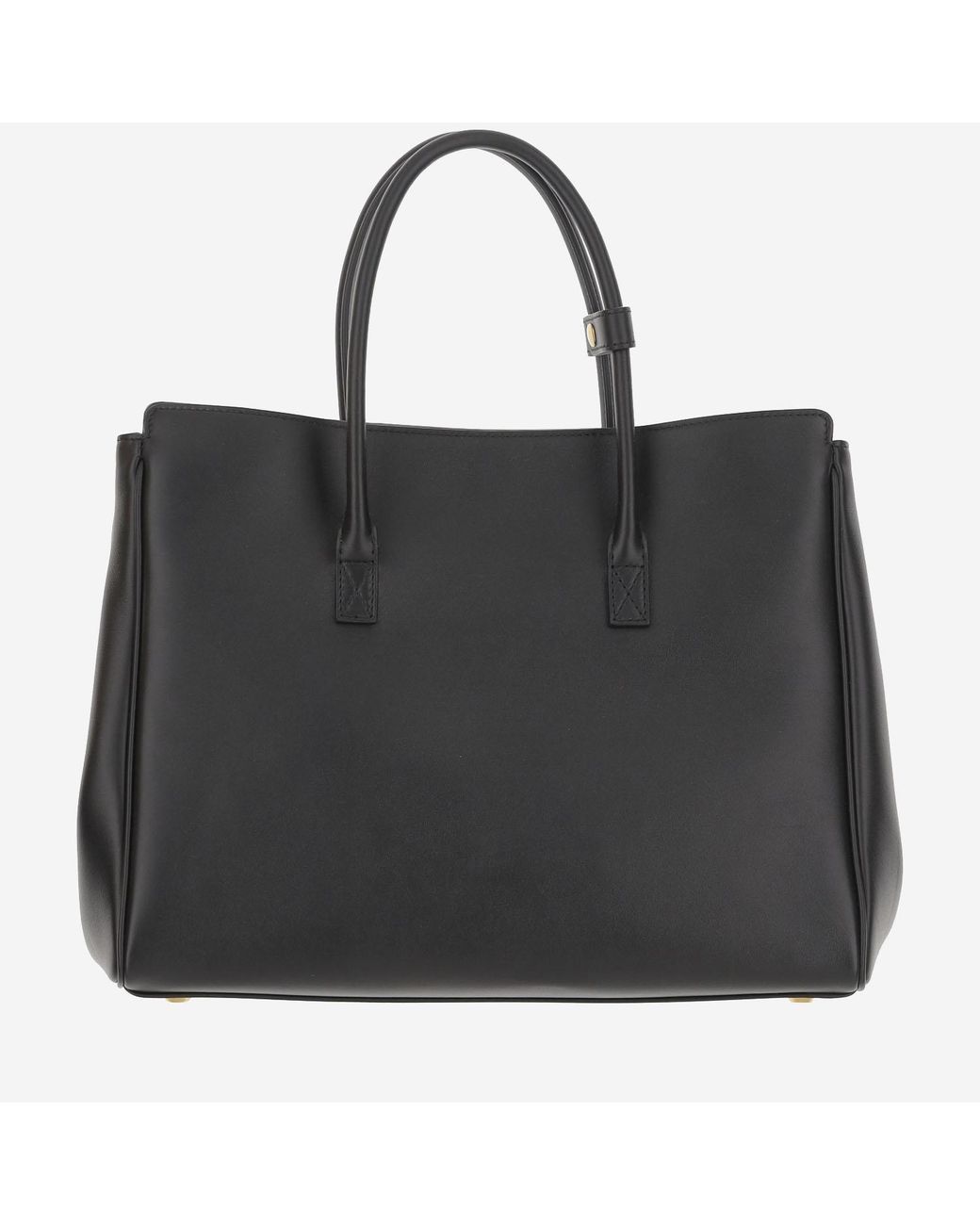 Balenciaga Black Carry All Hampton Small Bag Leather Handbags