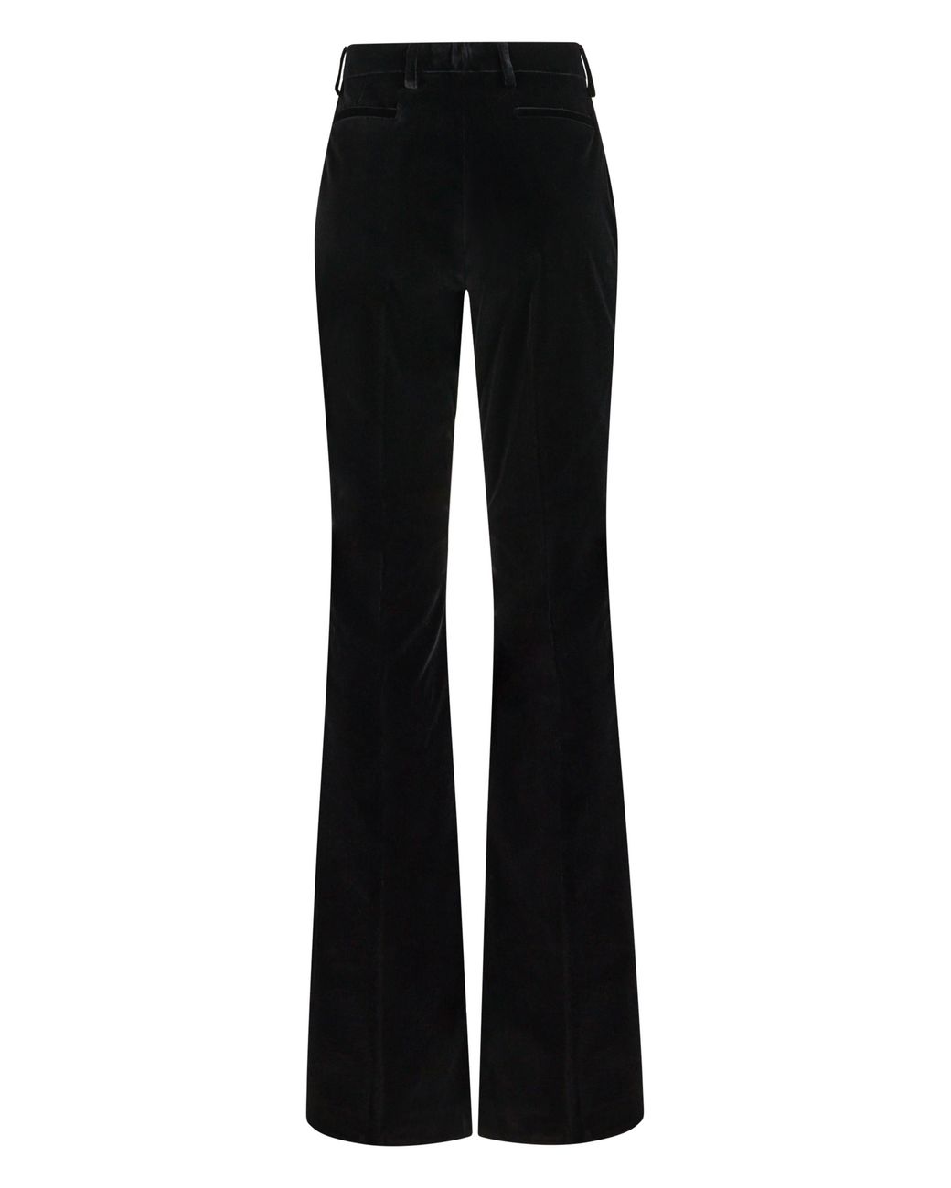Etro Black Wide-Leg Trousers Cotton Flared