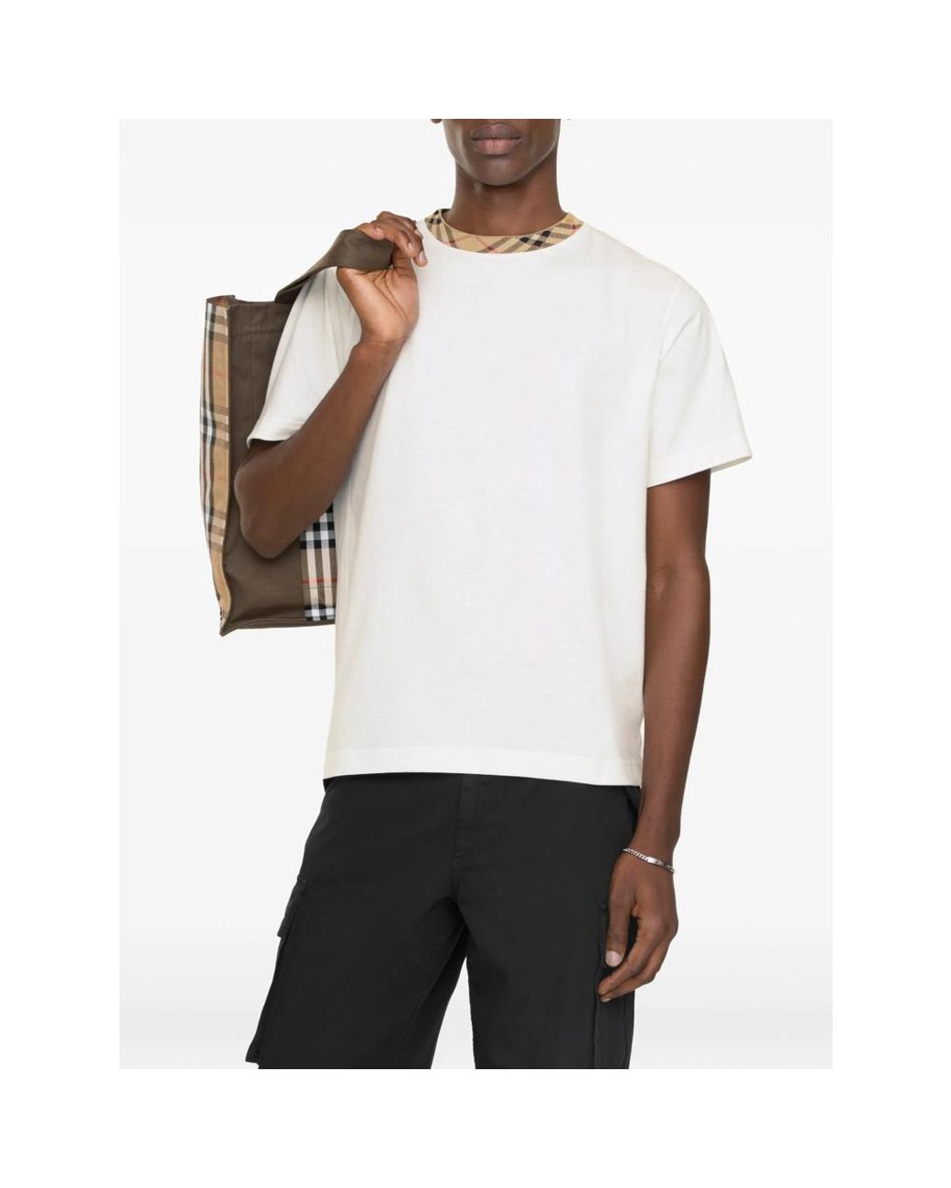 Burberry White Neutrals T-Shirts & Vests for men