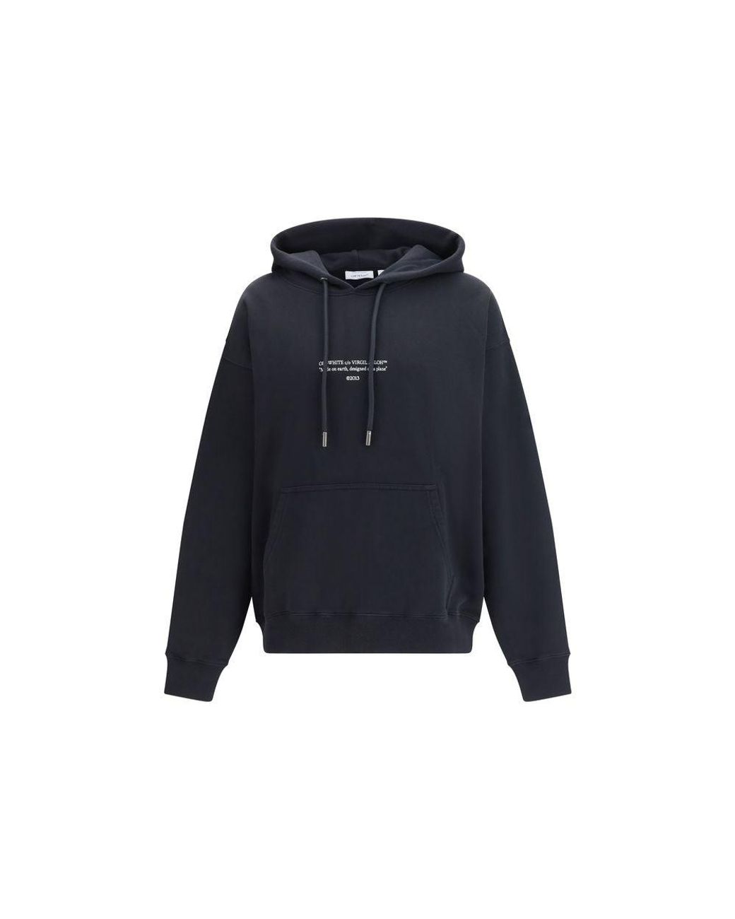 Off-White c/o Virgil Abloh Blue Black Cotton Sweatshirt - S for men