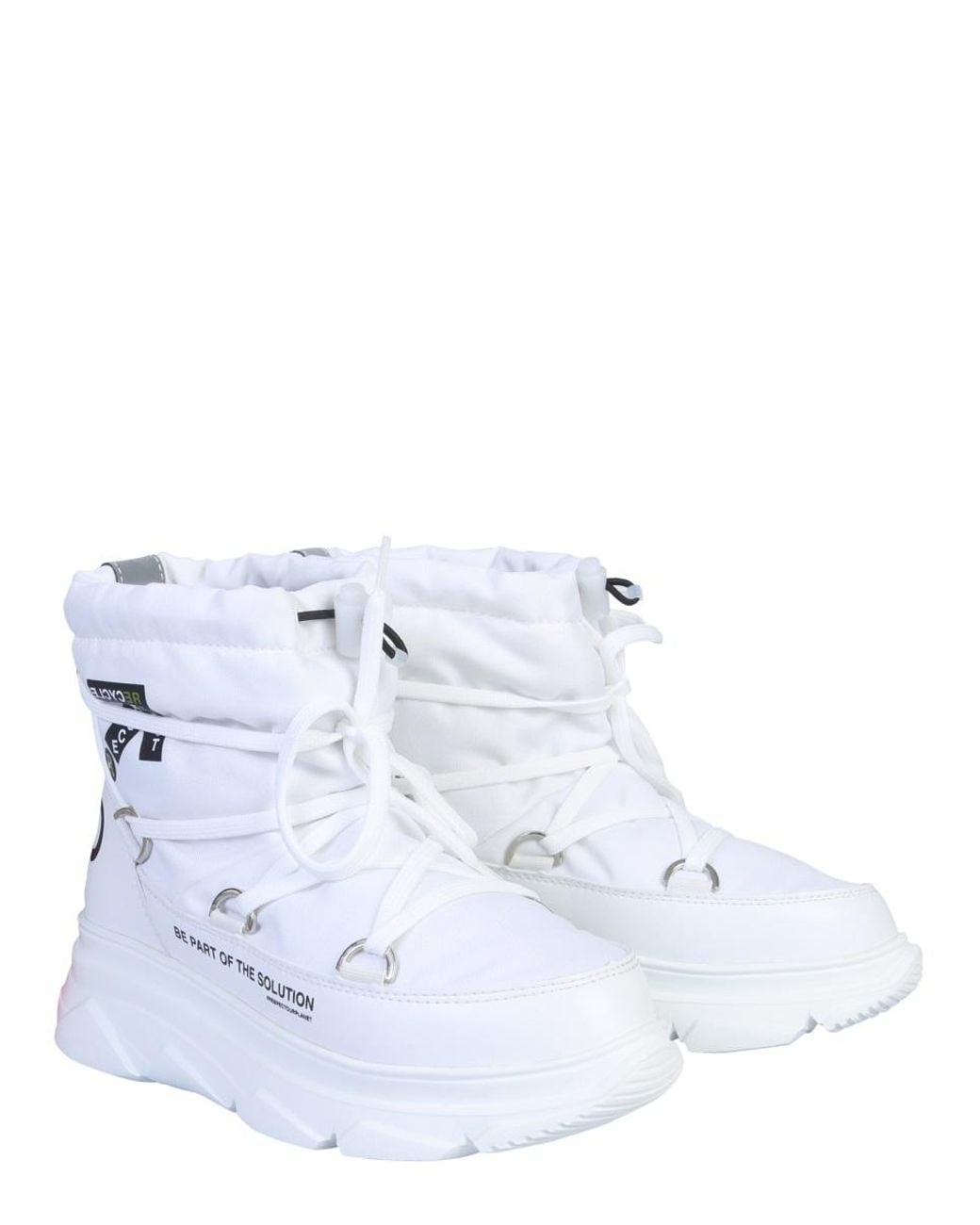 Forward White Nylon Boot Upper