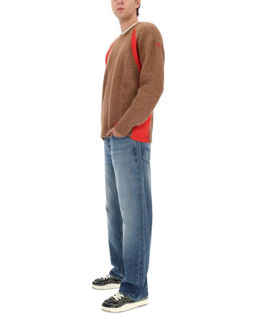 DIESEL Orange K-Lollo Sweater Alpaca Jumpers for men