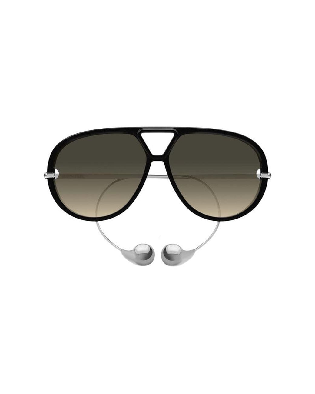 Bottega Veneta Black Sunglasses Geometric Full Rim, - Frame And Double Gradient To Ochra Lens Bv1273S010