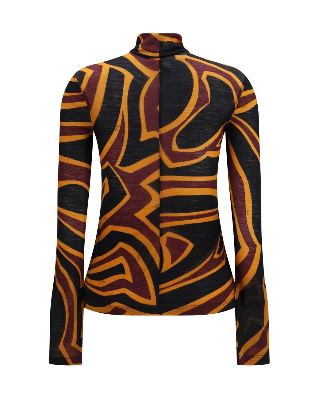 Emilio Pucci Black Wool Jersey Top T-Shirts & Jerseys
