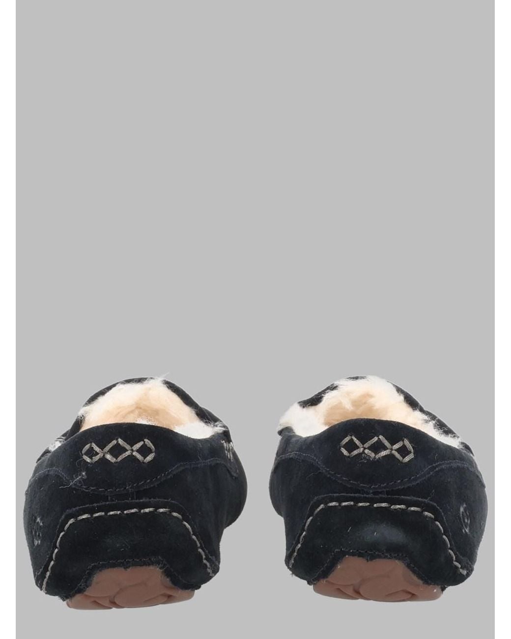 Ugg Black Ansley Leather Slippers