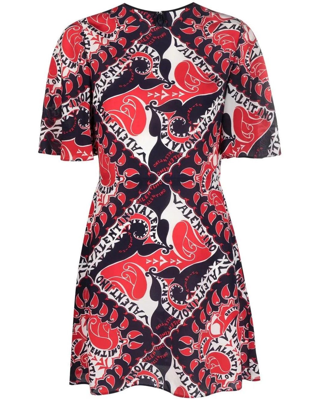 Valentino White Archive Manifesto A-Line Dress