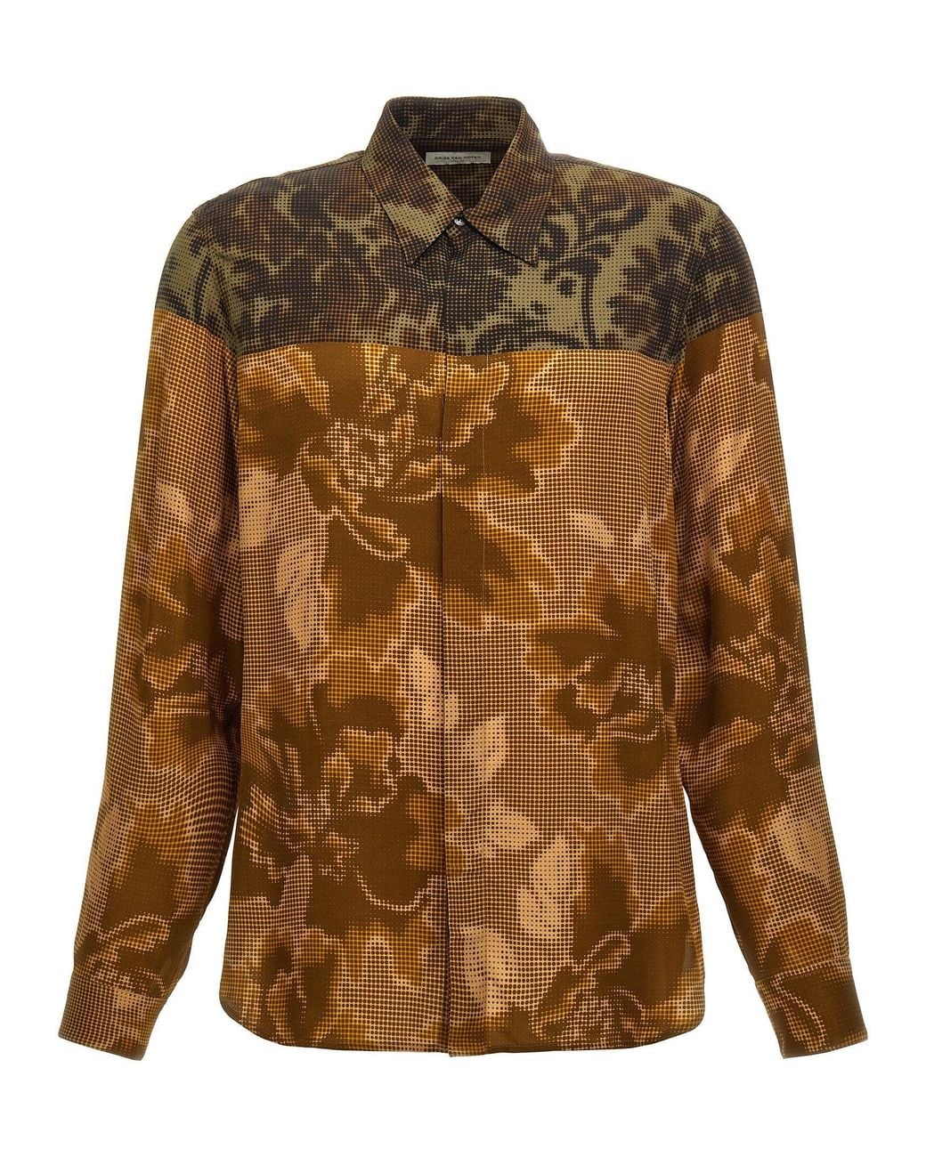 Dries Van Noten Brown Carvies 9080 Shirt