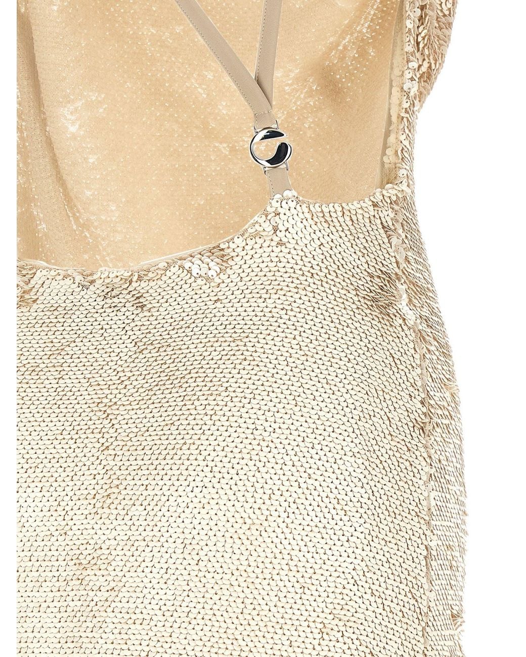 Coperni White Sequin Dress