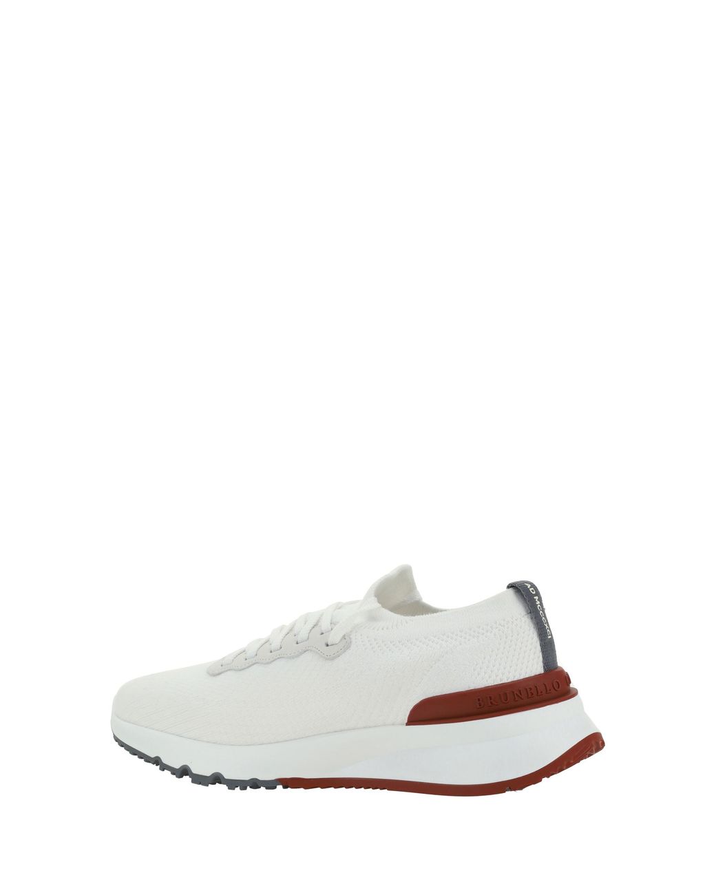 Brunello Cucinelli White Cotton Sneakers Upper: Trainers for men