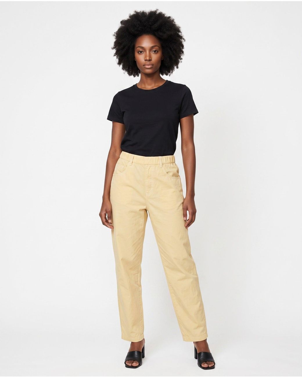 Brunello Cucinelli Natural Light Cotton Trousers