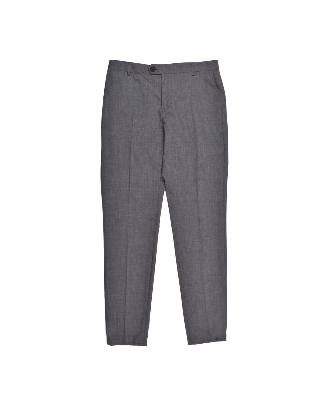 Brunello Cucinelli Gray Virgin Wool Trousers for men