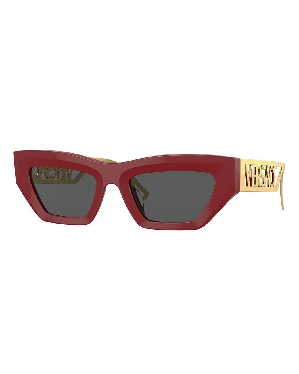 Versace Brown Cat Eye Full Rim, With A Frame And Dark Lens