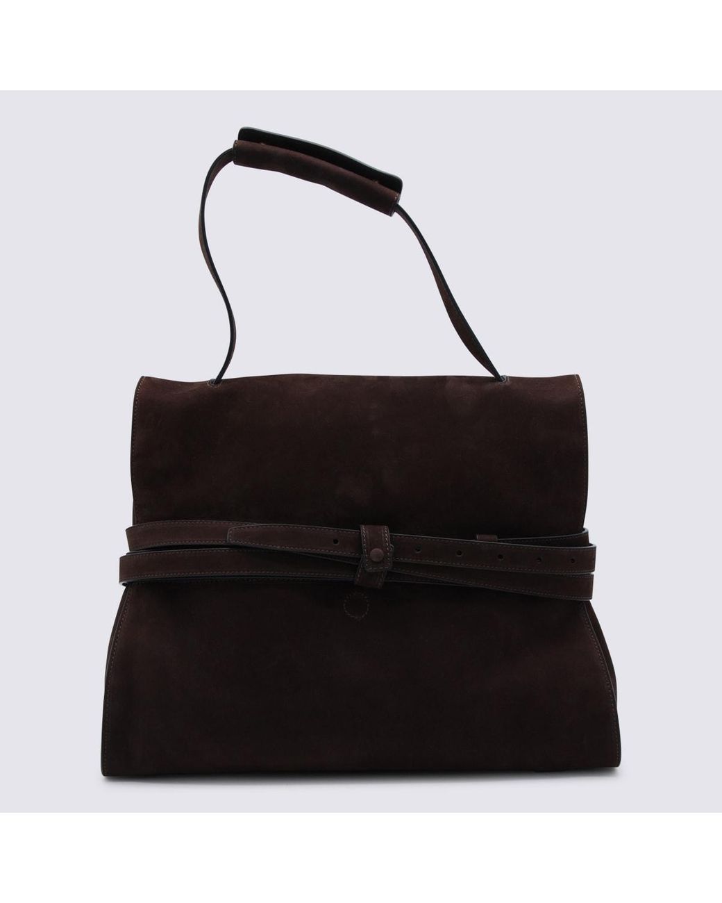 Moschino Black Chocolate Leather Top Handle Bag for men