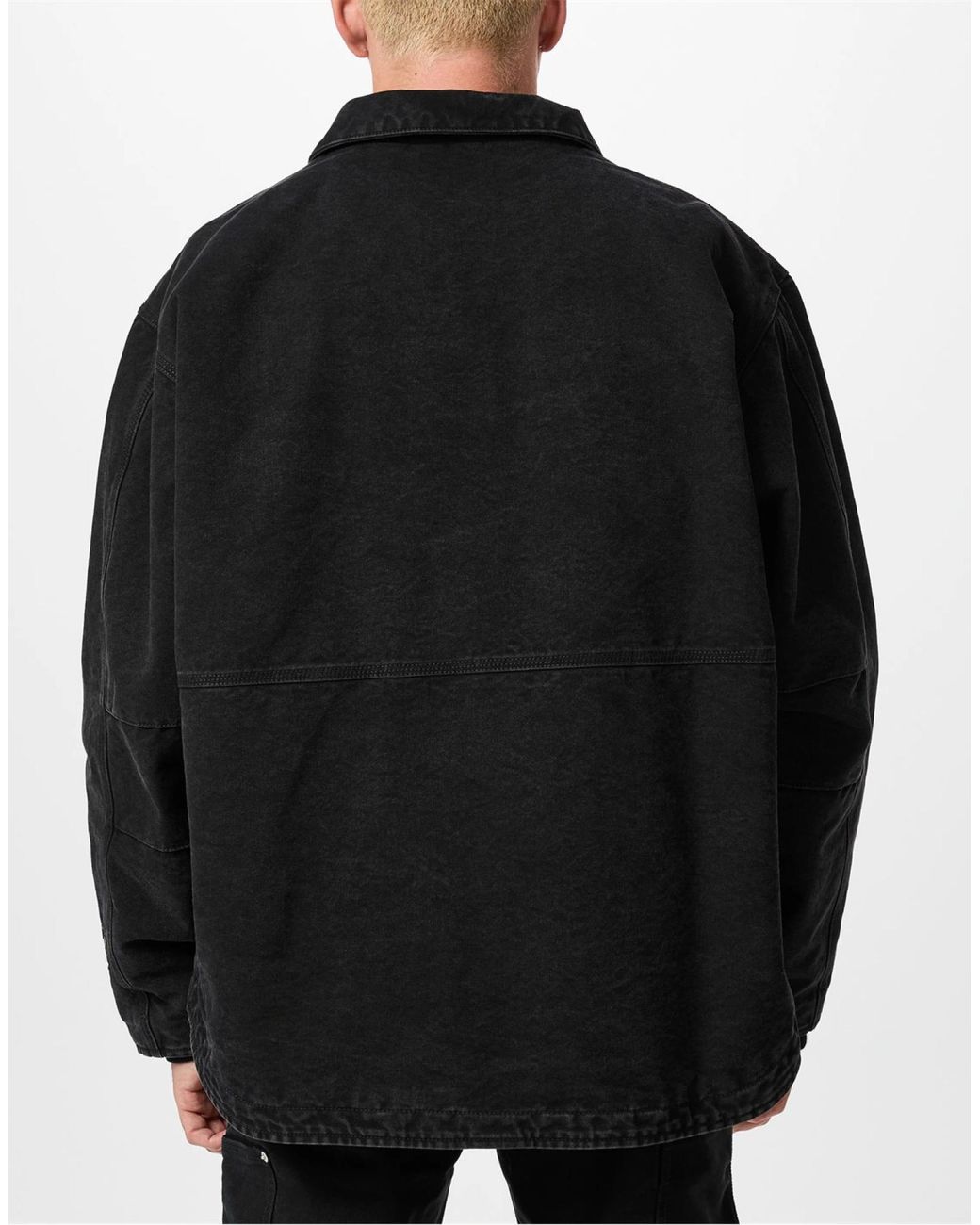 Heron Preston Black Ctnmb Canvas Padded Jacket for men