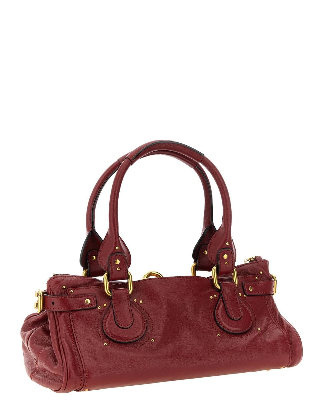 Chloé Red Buffalo Leather Shoulder Bag