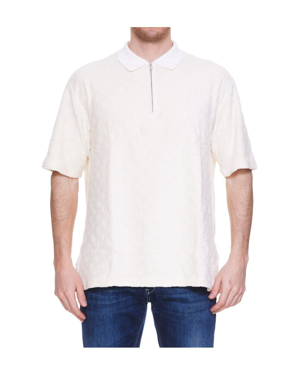 Ambush Cotton Polo T-shirt in Black (White) for Men | Lyst