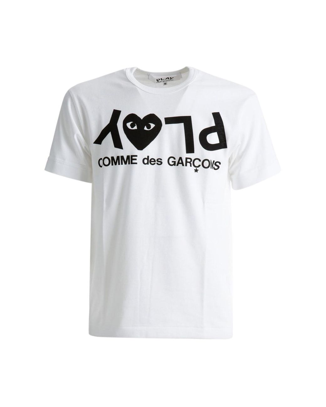 COMME DES GARÇONS PLAY Play Tshirt Logo Playlogo in White for Men | Lyst