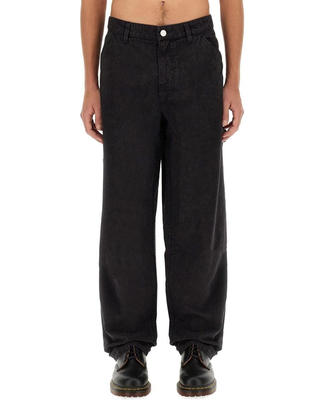 AWAKE NY Black Cotton Jeans for men