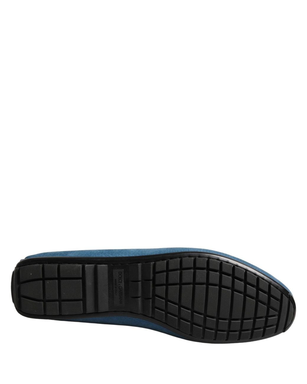 Dolce & Gabbana Black Calfskin Leather Driver Loafers Shoes Calf for men